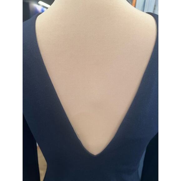 Bec & Bridge Long Sleeved Reversible Mini Dress Navy bodycon date night backless - Picture 5 of 11